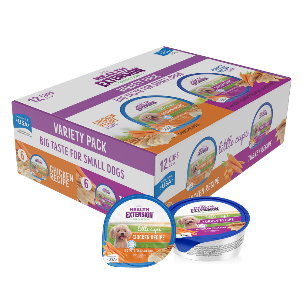 Health Extension Little Cups, porciones perfectas para cachorro, nutrición equilibrada