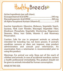 Healthy Breeds Pulik Omega HP masticables tubo: solución sabrosa para cuidado de la piel