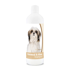 Healthy Breeds Shih Tzu Avena Aloe Shampoo, pelo limpio y suave, aroma agradable.
