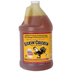 Healthy Coat Kickin' Chicken Feed Supplement plumaje brillando para color más intenso en las aves