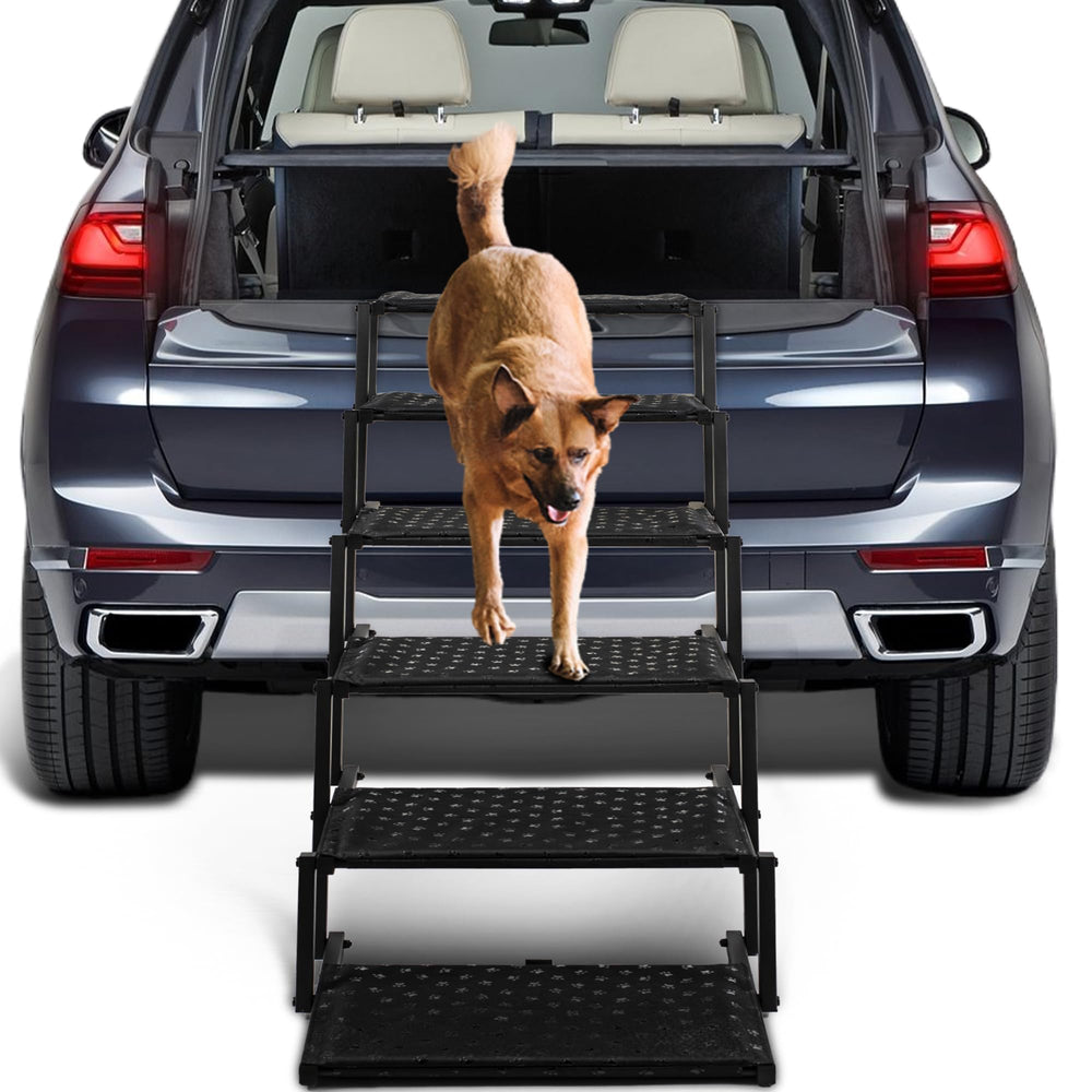 Heeyoo escalones para perro coche con ancho extra para subir con comodidad.