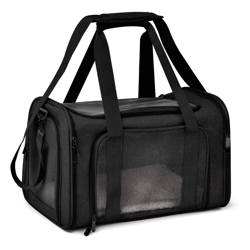 Transportín Henkelion grande para gatos y perros, ideal para viajes y visitas al veterinario.