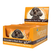 Herbsmith Scooter’s Butt Bars, barra mini, ideal como snack y apoyo digestivo para perros.