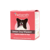 Herbsmith Senior Dog Wisdom: botella con masticables suaves para apoyo cognitivo