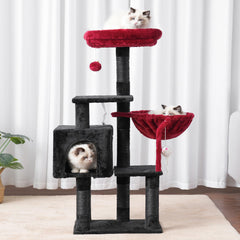 Heybly casa gatos cama acolchada: refugio suave para siestas relajadas