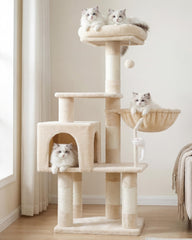 Heybly cat-tree con juguete arbol: estimula la curiosidad y el ejercicio diario de tu gato.