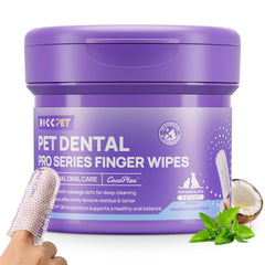 Toallitas HICC PET Pro para dedo limpian dientes y mejoran el aliento