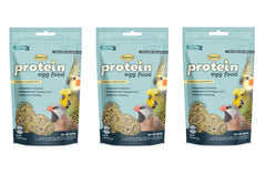 Higgins Protein Egg Food: paquete de 3x5 oz para aves, proteína de calidad.