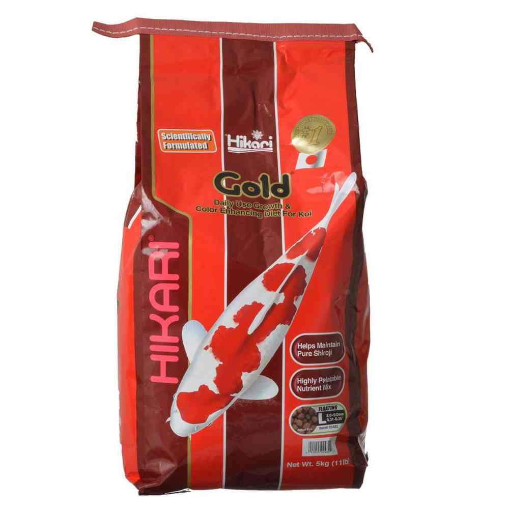 Hikari Gold 11lb Grande, granulos: dieta diaria para koi que realza el color
