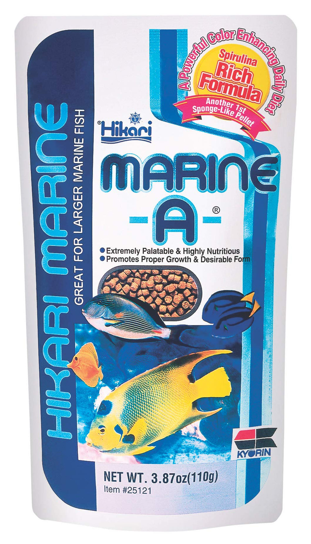 Hikari Marine-A pellets para peces marinos grandes realzan color vibrante y bienestar acuático