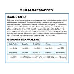 Con Hikari Mini Algas, el agua se mantiene clara durante la alimentación