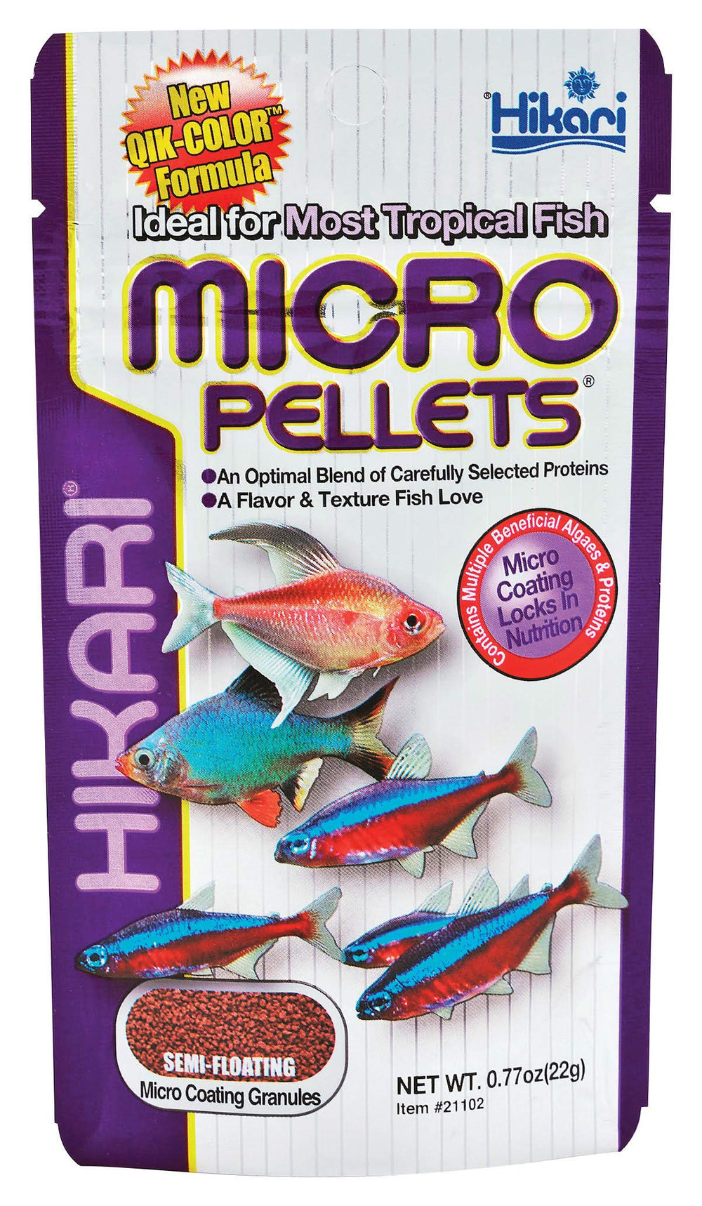 Hikari Tropical pellets micro-semi flotantes muestran nutrición superior para peces tropicales