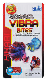 Hikari Vibra Bites pellets para peces tropicales bebés, favorece alimentación eficiente