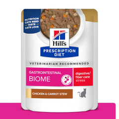 Hill's Prescription Diet Bioma Digestivo Estrés Gato, pollo y zanahoria, apoyo digestivo