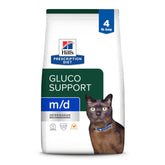 Hill's m/d GlucoSupport pollo: croquetas secas en bolsa de 4 lb para control glucosa