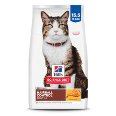 Hill's Science Diet adulto, control de bolas de pelo, croquetas de pollo