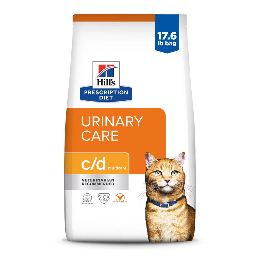 Hill's Prescription Diet c/d Multicare: bolsa de alimento seco para gatos con pollo y apoyo urinario diario.