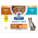 Hill's Prescription Diet k/d, lata variedad, apoyo al cuidado renal felino