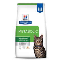 Hill's Prescription Diet Metabolic para gatos, bolsa 8-5 lb, apoyo potencial para el control de peso