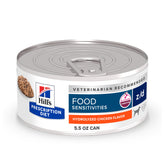 Hill's Prescription Diet z/d pollo hidrolizado en lata, para sensibilidades alimentarias caninas.