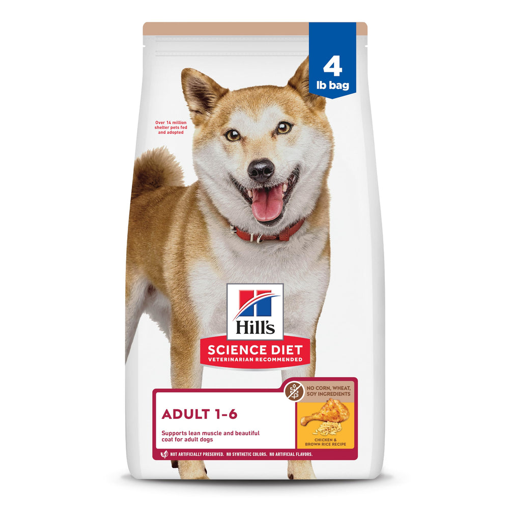 Hill's Science Diet Adultos 1-6, bolsa 4 lb, sin maíz, apoyo digestivo suave