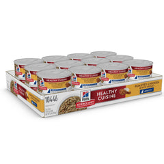 Hill's Science Diet Adult 7+ en lata de pavo picado, sabor sabroso para gatos mayores.