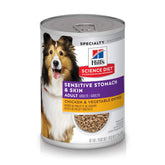 Hill's Science Diet estómago-piel lata frente: promueve digestión suave y pelaje saludable.
