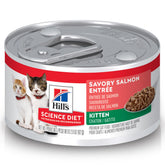 Hill's Science Diet Gatito Salmón Lata 2-9oz: apoyo al crecimiento