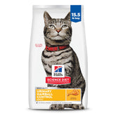 Hill's Science Diet Gato: croquetas en bolsa de 15-5 lb para salud urinaria y bolas de pelo.