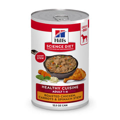 Hill's Science Diet Healthy Cuisine pollo asado para perro adulto, cena sabrosa y balanceada.