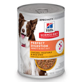 Hill's Science Diet Perfect Digestion: lata de pollo para apoyo digestivo diario