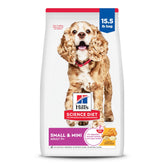 Hill's Science Diet Senior 11+ para perro pequeño, croquetas en bolsa 15-lb con beneficio para salud cardiaca.