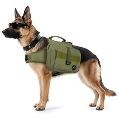 Himal Outdoors Mochila para perro grande con bolsillos laterales para agua y comida.