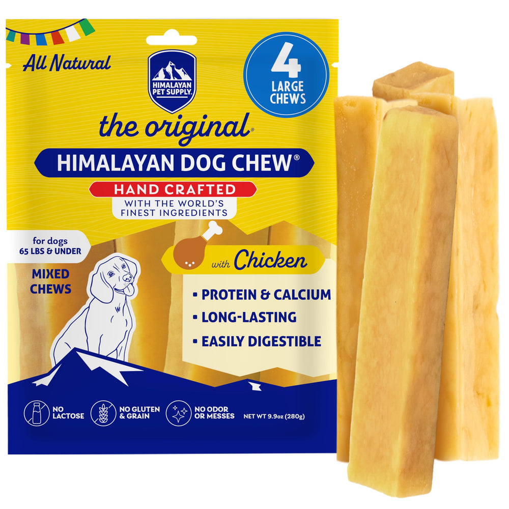 Himalayan Dog Chew queso yak: masticable y delicioso para perros activos.