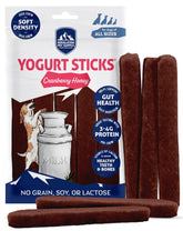 Himalayan Dog Chew Stick Yogur Cranberry Honey: sabor delicioso y apoyo digestivo suave.
