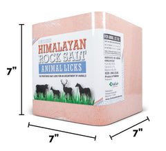 Himalayan Secrets bloque mineral para ganado, textura firme y segura para lamer.