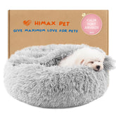 Himax cama-mascotas con manta anexa brinda refugio privado y confort.