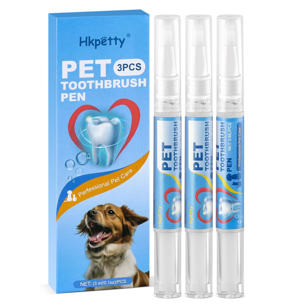 Hkpetty bolĂgrafo dientes mascotas: limpieza suave de dientes.