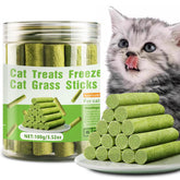 hkpetty palitos de hierba para gatos 100 g, promueven dientes sanos y masticación segura.