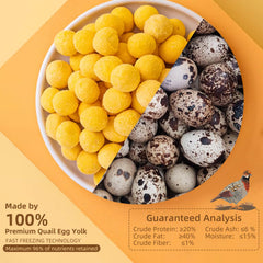 Hkpetty snack crujiente yema codorniz, complemento natural diario.