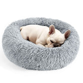 Hoewina cama donut para perros y gatos 20 pulgadas, descanso cómodo.