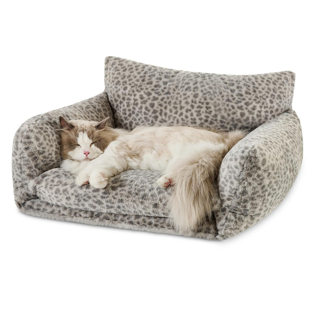 Cama Hollypet para gato con doble capa, soporte cómodo para dormir.