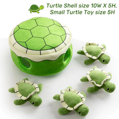 Juguete Hollypet tortuga pequeña 5 altura para mordisqueo seguro y juego.