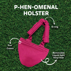 Holster Pañal Gallina Forro Vinil Removible: limpieza rápida.