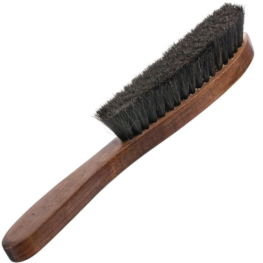 HOME IT cepillo para sombreros con cerdas de pelo de caballo, quita polvo sin dañar.