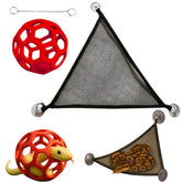 Homedy Crafts bola enriquecedora con hamaca para ejercicio seguro.