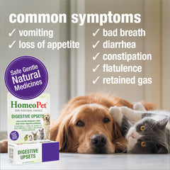 HomeoPet Digestive Upsets: dosis en agua facilita la rutina diaria.