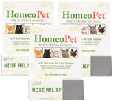 HomeoPet Nariz Gato - Alivio suave en tres frascos de 15 ml para uso diario.
