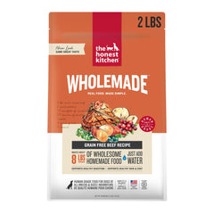 The Honest Kitchen Wholemade res deshidratado para perros en bolsa de 2 lb, práctico y fácil de usar