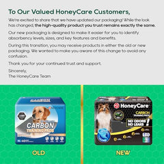 Honey Care All-Absorb con cinco capas interiores para protección del suelo.